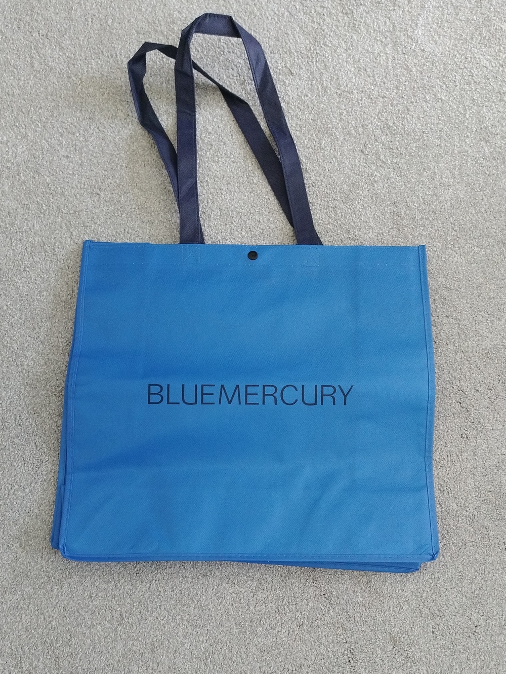 BlueMercury Branded Blue & Black Tote Bag NEVER USED